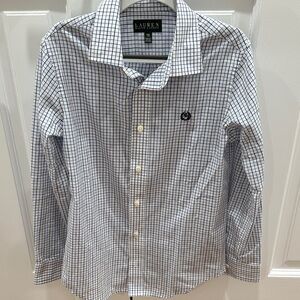 Boys Blue Checkered Shirt